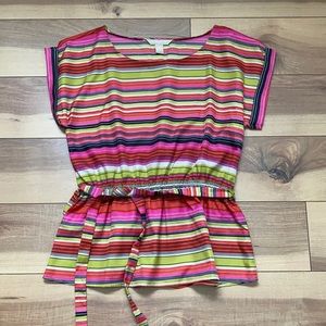 Banana Republic multi colored striped blouse Sze M